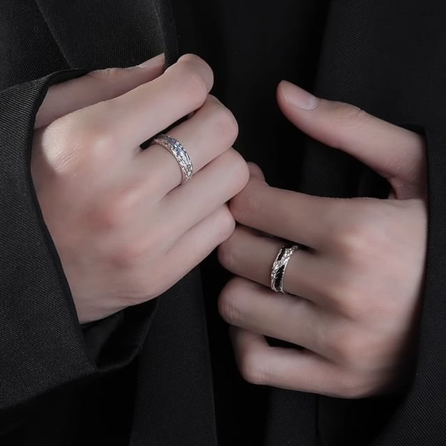 Andante-Textured S925 Sterling Silver Open Ring Various Designs