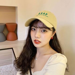 LANWO-Embroidered Lettering Baseball Cap