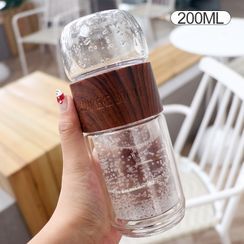 Cuplet - Double Wall Glass Drinking Bottle with Tea Infuser