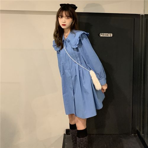 Peter pan discount collar shirt dress