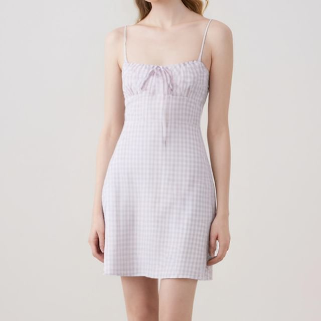 Spaghetti Strap Scoop Neck High-Low Dress