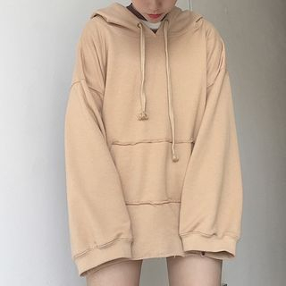 plain tan hoodie