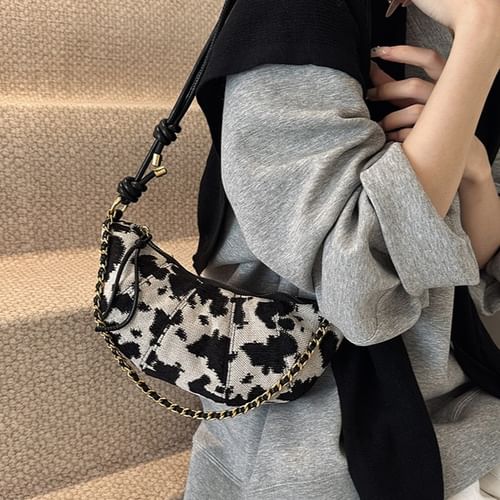 Cow print side bag sale