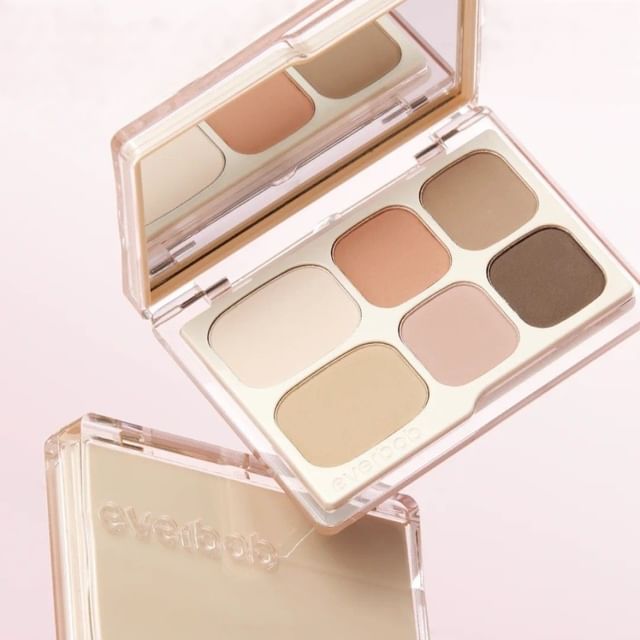 everbab-6-Color Nude Matte Eyeshadow Palette - Palette de 6 fards à paupières nude mats