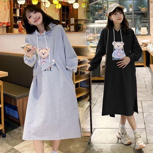 Hoodie dress with discount leggings