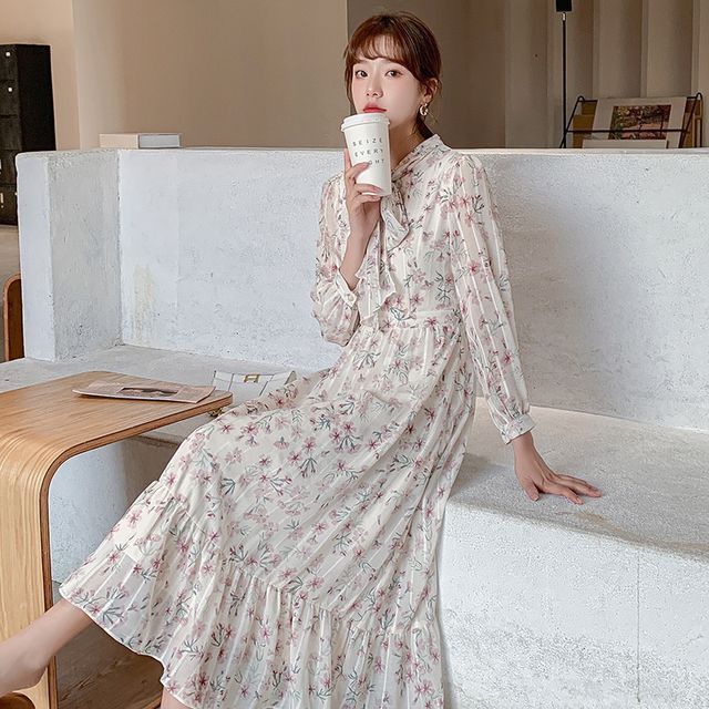 midi scuba dress with sleeves Xscape Evenings 