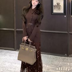 long sleeve fall cocktail dress Prom Dress | Formal Dress | Maxi Dress | Prom Gown | Navy | 6 | Tabitha Long Sleeve Mini Dress - Navy