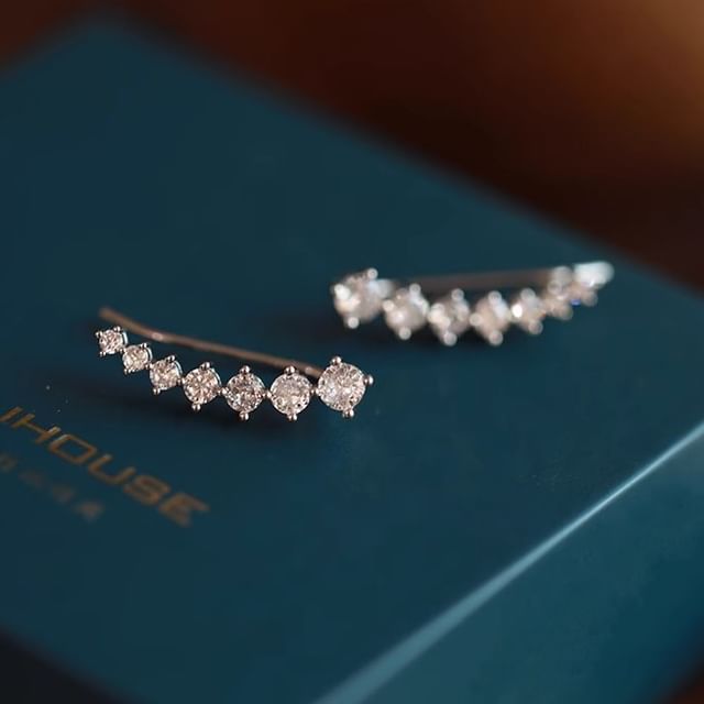 Rhinestone ear climber discount