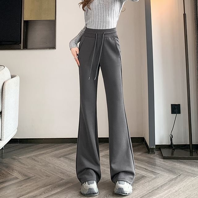 Dovitade-High Waist Flared Sweatpants Various Designs