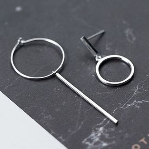 A’ROCH - 925 Sterling Silver Non-Matching Hoop Earrings | YesStyle