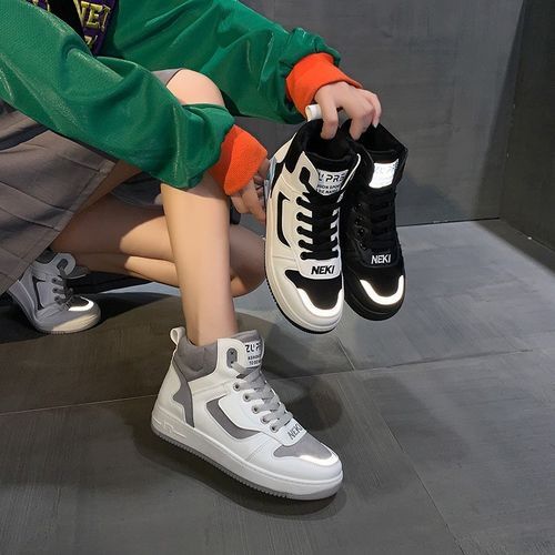 Shanhoo - High Top Chunky Platform Sneakers | YesStyle