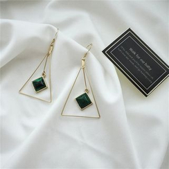 Kokyu - Turquoise Triangle Drop Earring Kokyu - Turquoise Triangle Drop Earring