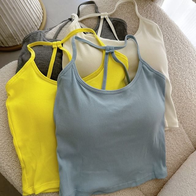 DIYI-Plain Padded Cami Top