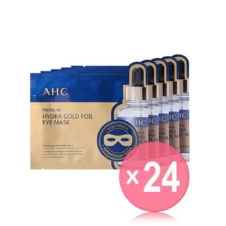 A.H.C - Premium Hydra Gold Foil Eye Mask Set (x24) (Bulk Box)