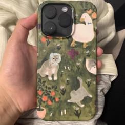 Cat Meal Table Phone Case / Strap / Set - Apple iPhone 16 Pro Max / 16 Pro / 16 Plus / 16 / 15 Pro Max / 15 Pro / 15 Plus / 15 / 14 Pro Max / 14 Pro / 14 Plus / 14 / SE / 13 Pro Max / 13 Pro / 13