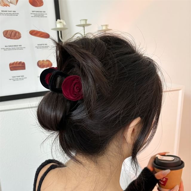 Allyrinta-Velvet Rose Hair Claw