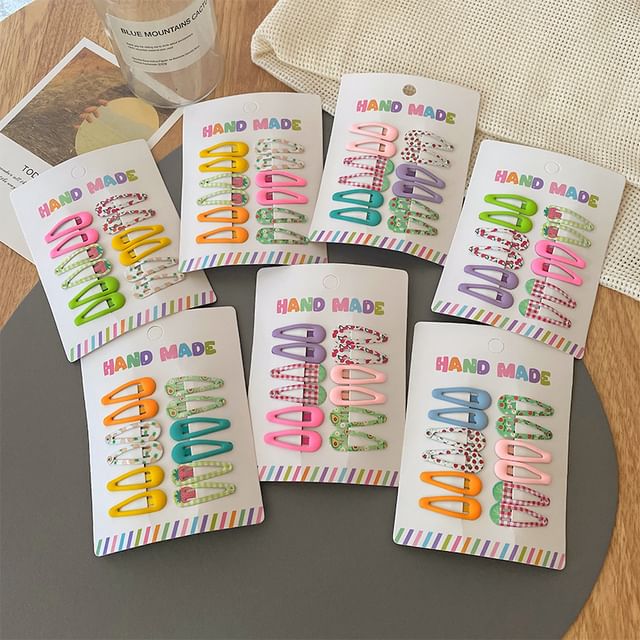enthice-Set of 6 Pairs Snap Clip