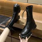 Nikao - Lace Up Platform Boots