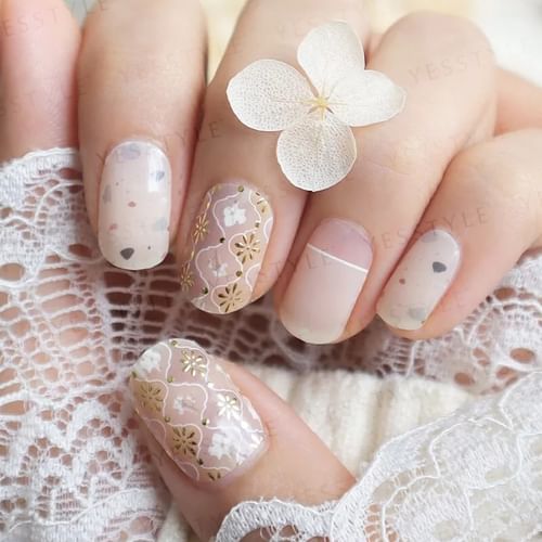 Ins Style Manicure Nail Stickers Student Short MID-Length Wear