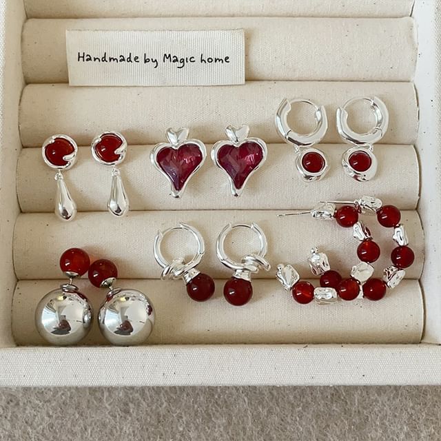 Panda Dama-Agate Alloy Earring Various Designs