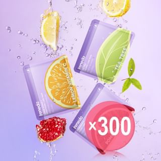 IRENEDA - Skin Fruit Facial Sheet Mask - 3 Types (1pc) (x300) (Bulk Box)