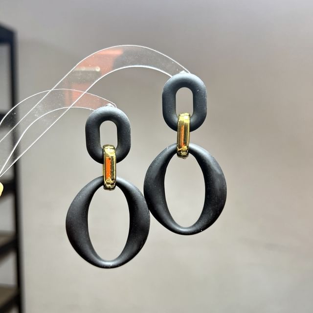 Joodii-Hoop Acrylic Alloy Dangle Earring