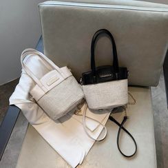 NewTown - Pattern Panel Bucket Bag NewTown - Pattern Panel Bucket Bag