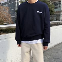 MRCYC - Lettering Embroidered Sweatshirt MRCYC - Lettering Embroidered Sweatshirt