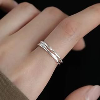 Parskletie-Sterling Silver Layered Ring