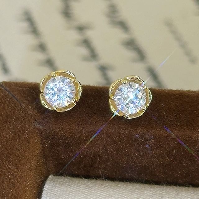True Glam-Rhinestone Stud Earring