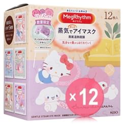 Kao - MegRhythm Steam Eye Mask Sanrio Characters Limited Edition (x12) (Bulk Box)