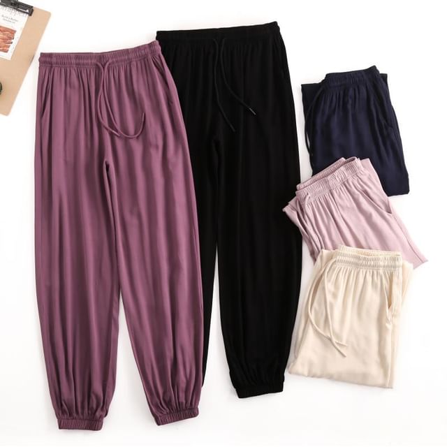 KUMI-Plain Loungewear Pants