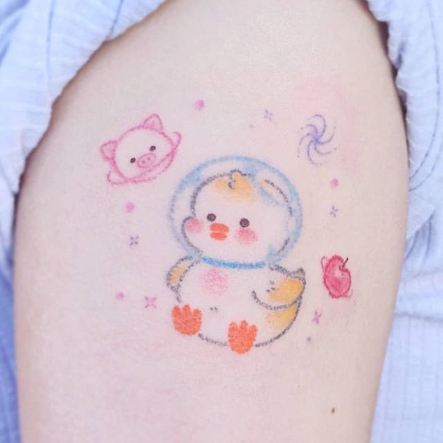 Daisy Duck Tattoos – Tattoo for a week