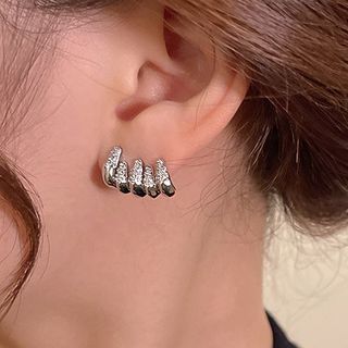 Poppin-Layered Alloy Earring