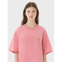 rolarola - Rainbow-Letter Loose-Fit T-Shirt