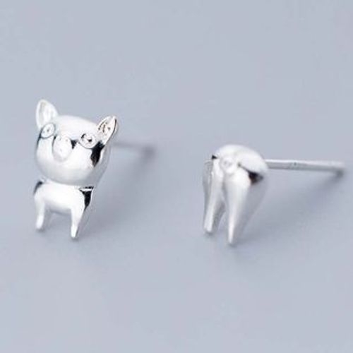 A'ROCH - Non-matching 925 Sterling Silver Pig Earring | YesStyle