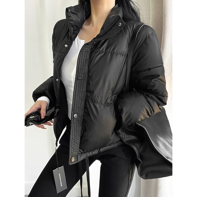 Moon City-Stand-Collar Puffer Jacket