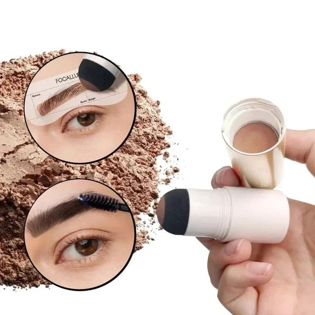 FOCALLURE-New Eyebrow Stamp Stencil Kit - 3 Colors