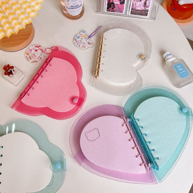 Bohod-Heart Cloud Transparent Loose Leaf Notebook