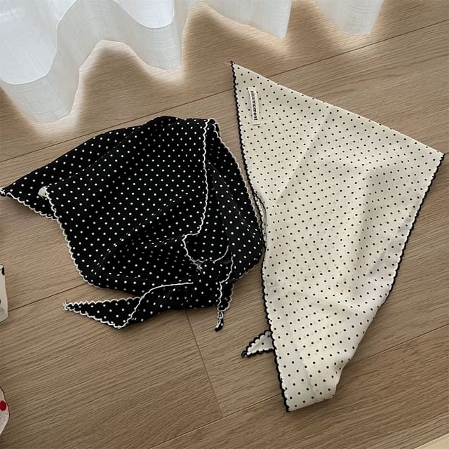 Sparktage-Dotted Triangle Head Scarf