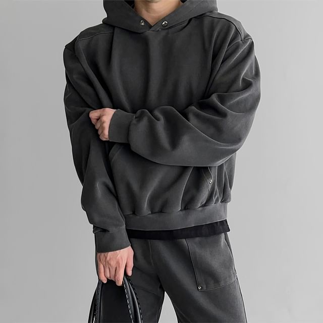 Okwano-Washed Pocket Hoodie