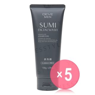 KUMANO COSME - Deve Men Sumi Facial Wash 5pcs Bundle Set