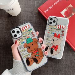Witheart - 熊印花手机保护套 - iPhone 11 Pro Max / 11 Pro / 11 / Xs Max / Xs / Xr / x / 8 / 8 Plus / 7 / 7 Plus / 6s / 6s Plus Witheart - 熊印花手机保护套 - iPhone 11 Pro Max / 11 Pro / 11 / Xs Max / Xs / Xr / x / 8 / 8 Plus / 7 / 7 Plus / 6s / 6s Plus
