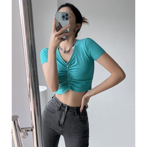 Ladies V Neck Top - V Neck Top Price, Manufacturers & Suppliers