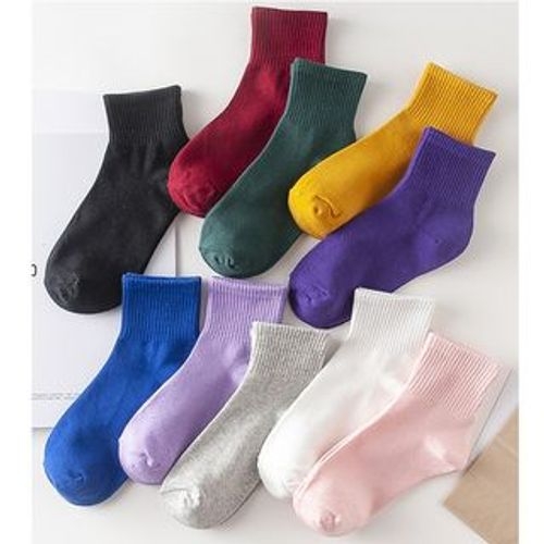 Plain Ankle Socks YesStyle