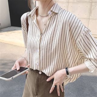 Coline Long-Sleeve Striped Shirt