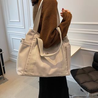 Buy Wholesale China Canvas Tote Bags Multi-pockets Cotton Eco