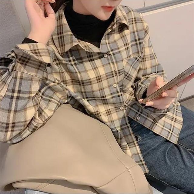 Everose-Plaid Shirt