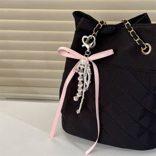 Pearl bag charm hotsell