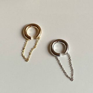 Kiren-Alloy Chained Cuff Earring